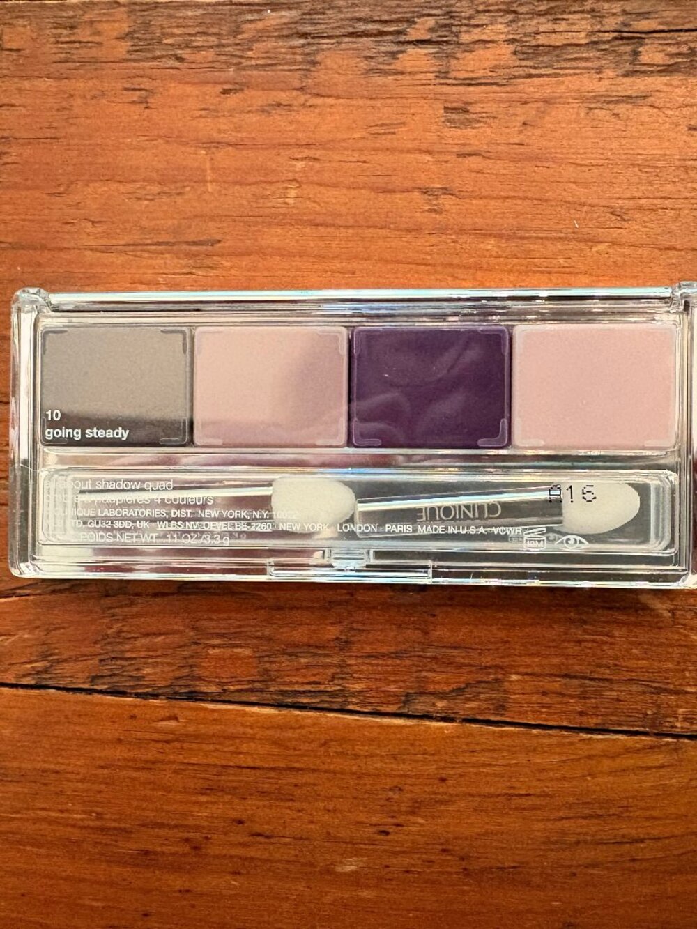 CLINIQUE All About Shadow Quad Eyeshadow  GOING STEADY SUBTLE PURPLE SHADES -NWT